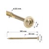 5718 2 tx 8x100mm 50 ks skrutky vruty do dreva s tanierovou hlavou wkcp
