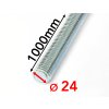 M24x1000mm (5ks)  8.8 DIN 975 ZN - Závitová tyč