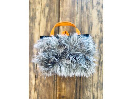 Pillow S - Black - Faux Fur