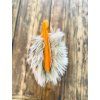 Pillow S - orange- Faux Fur
