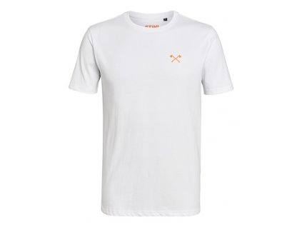 STIHL Pánské tričko s krátkým rukávem SMALL AXE bílé X