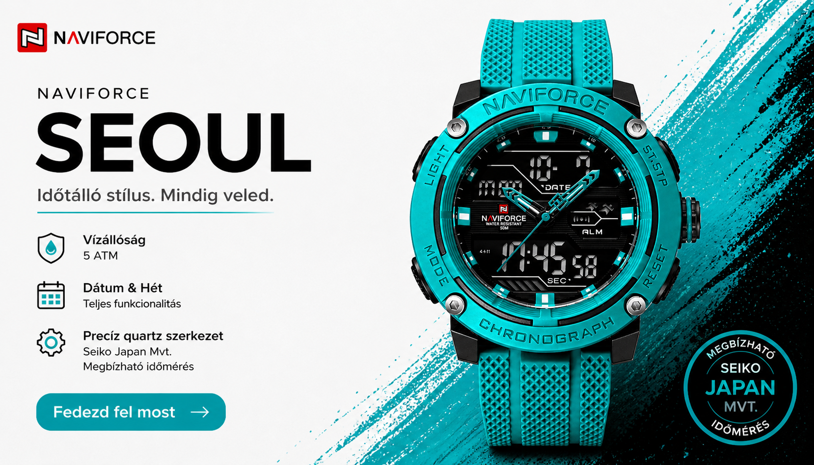 NAVIFORCE SEOUL Quartz C Férfi karóra