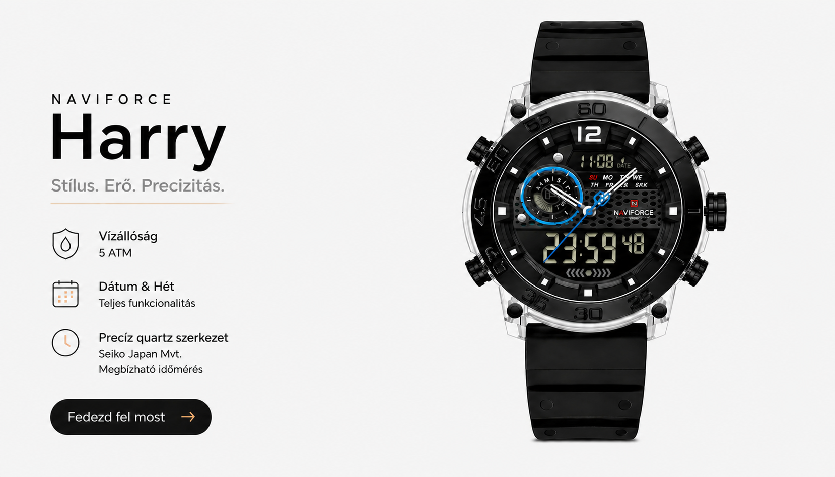 NAVIFORCE HARRY Quartz C Férfi karóra