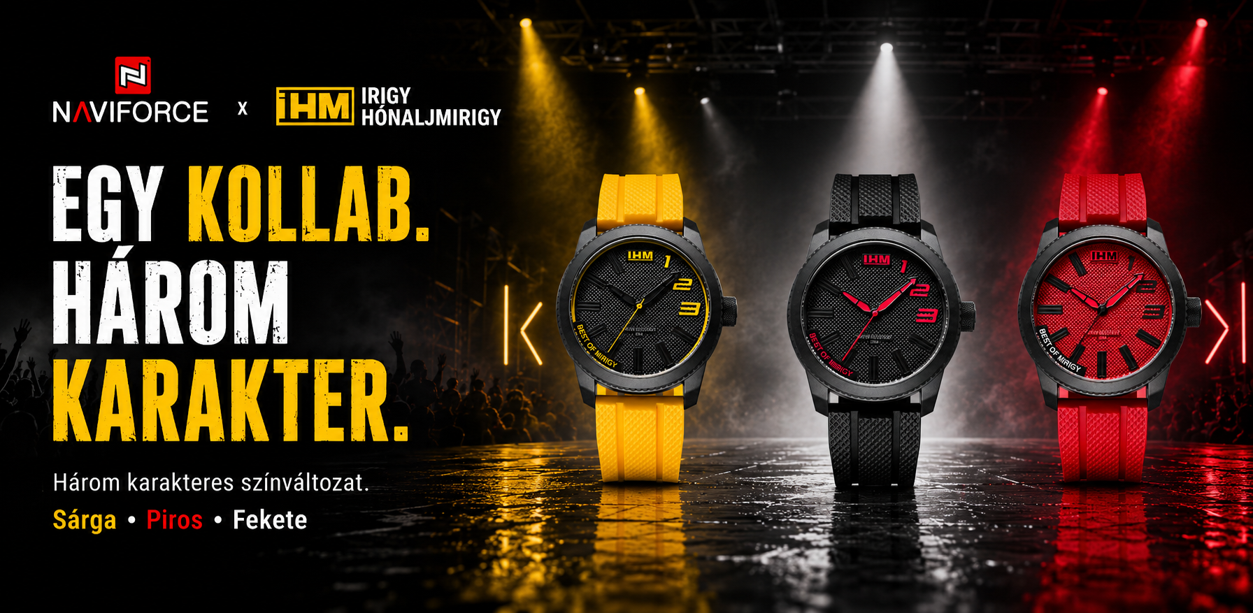 NAVIFORCE x Irigy Hónaljmirigy Quartz Férfi karóra
