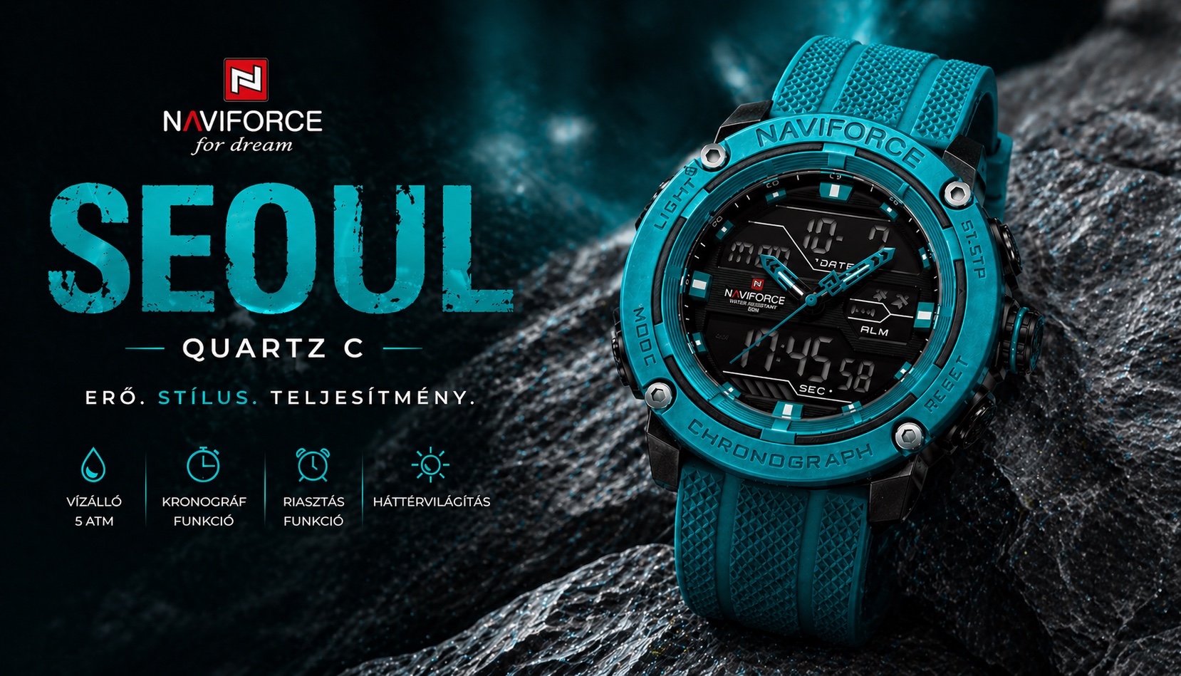 NAVIFORCE SEOUL Quartz C Férfi karóra