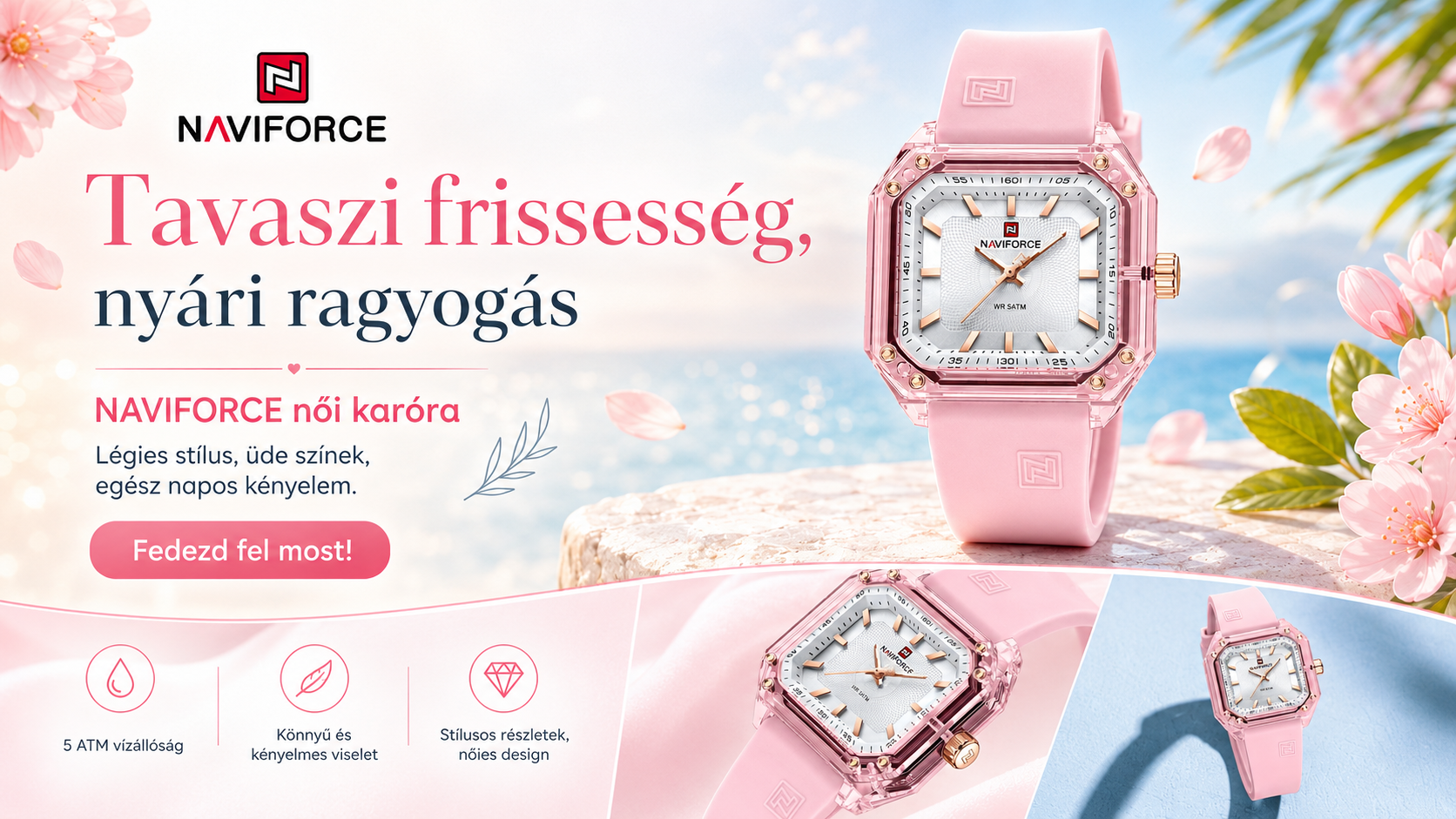 NAVIFORCE MUMBAI Quartz C Női karóra
