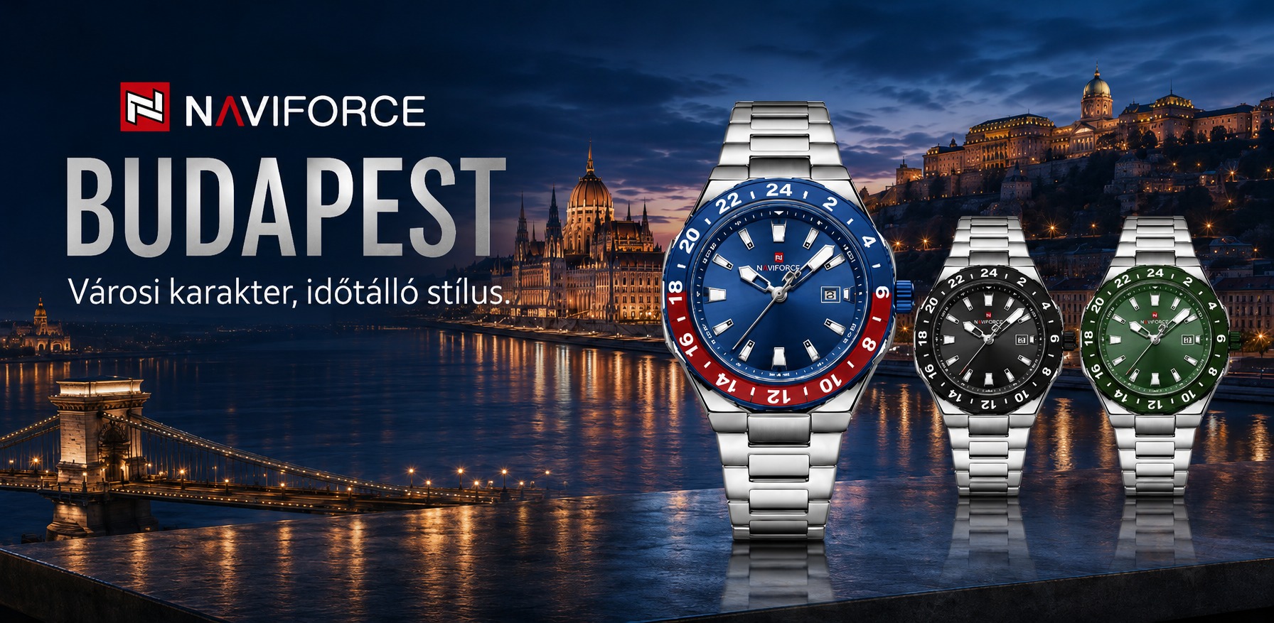 NAVIFORCE BUDAPEST Quartz S Férfi karóra