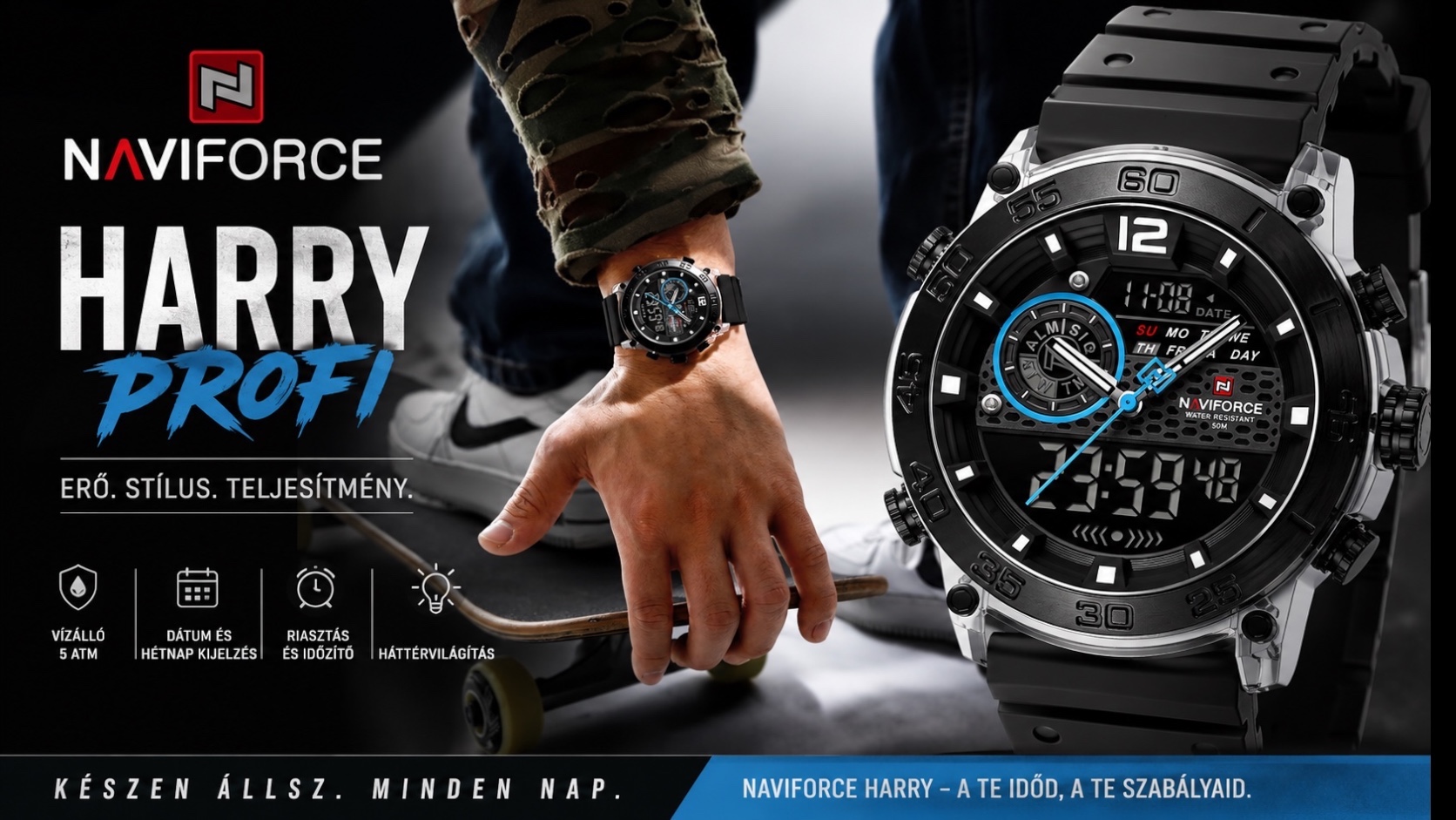 NAVIFORCE HARRY Quartz C Férfi karóra