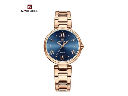 NAVIFORCE NF5030 Original New Stainless Steel Analog Sparkling Women Elegance Quartz Watch 06