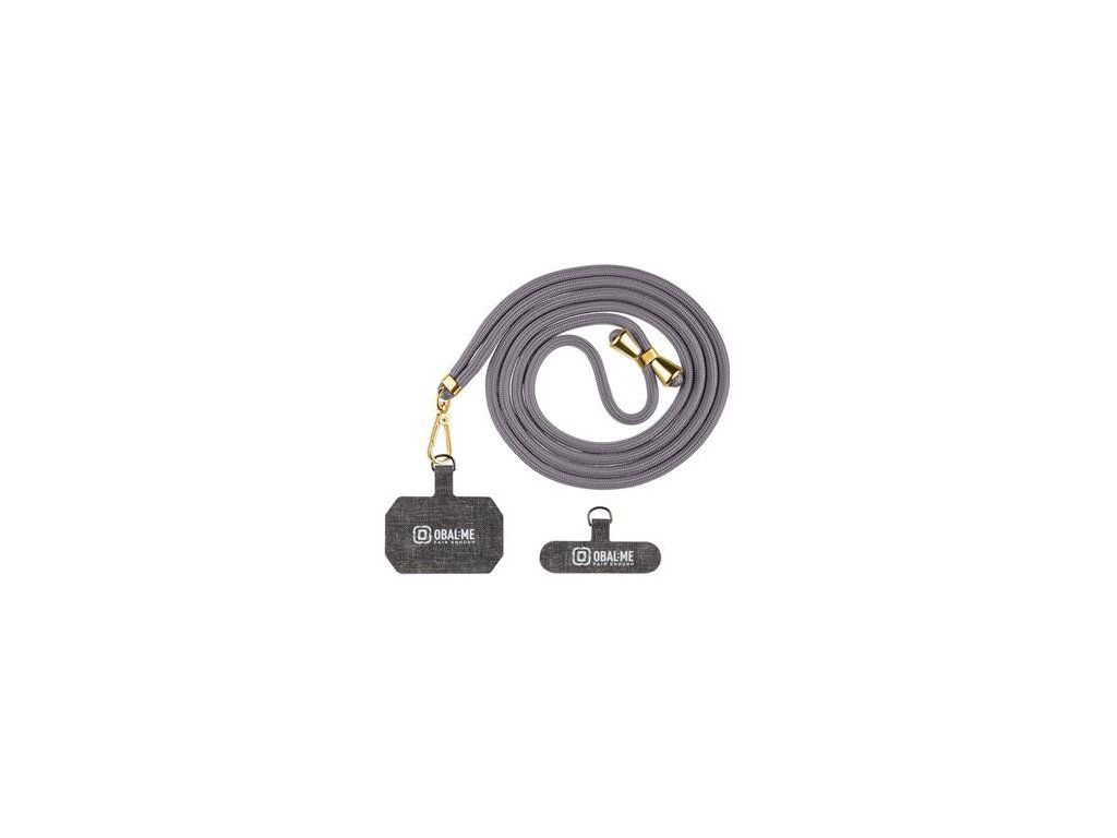 OBAL:ME NeckTag Allure Popruh na Telefon Dark grey