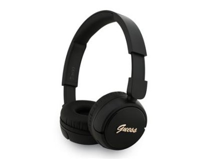 Guess Script Metal Logo Bezdrátová Sluchátka Black
