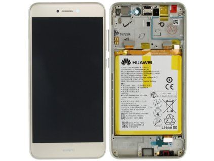 Huawei P8 Lite 2017 (PRA LX1) LCD Display + Touchscreen + Frame Incl. Battery Gold 02351DYP