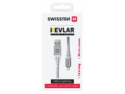 Kabel pro Swissten Kevlar Lightning na USB