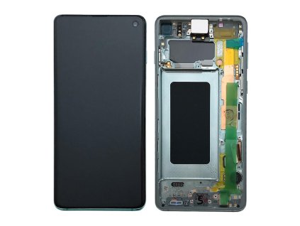 Samsung G973F Galaxy S10 LCD Display + Touchscreen + Frame GH82 18850E Green