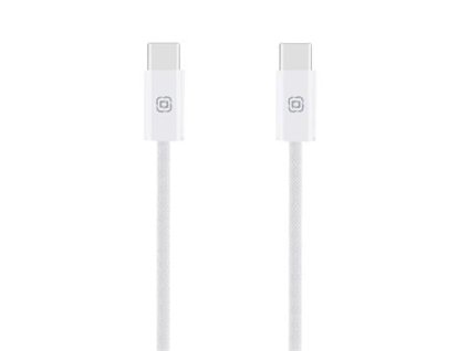 OBAL:ME Super Fast USB-C/USB-C Pletený kabel 100W 1m White