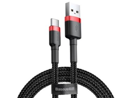 Baseus CATKLF-B91 Cafule Kabel USB-C 3A 1m Red/Black