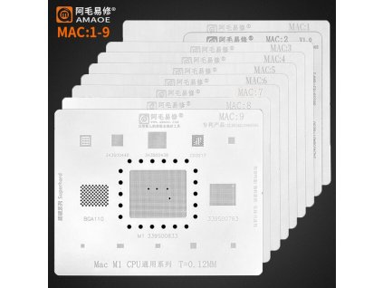High Quality BGA Reballing Stencil MAC 1 9 For Macbook NAND Cpu Chips A1707 A1707 2015