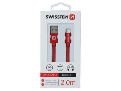 Kabel pro Swissten Textile USB typu C