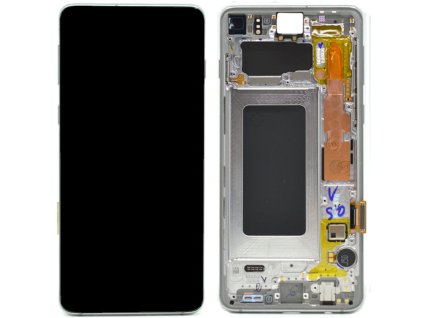 Samsung G973F Galaxy S10 LCD Display + Touchscreen + Frame GH82 18850G Silver