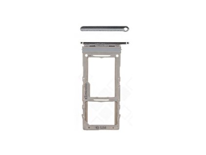 Samsung N975F Galaxy Note 10 Plus Simcard holder + Memorycard Holder Aura Glow Silver