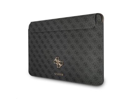 Guess PU 4G Metal Logo Computer Sleeve 13" Grey