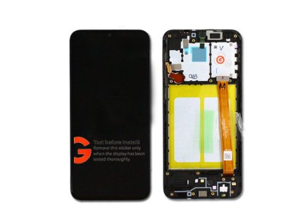 Samsung SM A202F Galaxy A20e LCD Display + Touchscreen + Frame GH82 20229A Black