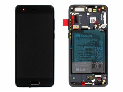 Huawei Honor 9 (STF L09) LCD Display + Touchscreen + Frame Incl. Battery Black 02351LGK