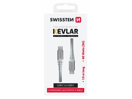 Kabel pro Swissten Kevlar USB typu C