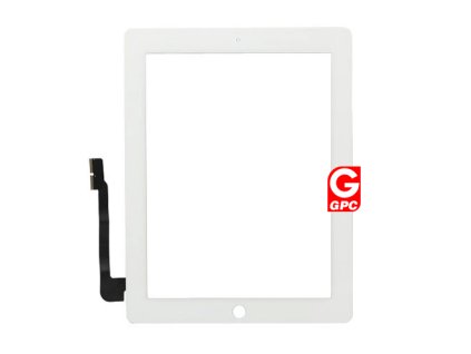 apple ipad 3 touchscreen digitizer glas wit white gpc