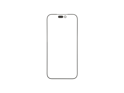 ip 17 pro max glass lens with oca black s front kypfxjao