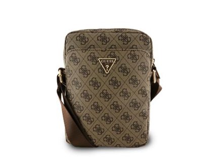 Guess PU 4G Triangle Logo Taška 8" Brown