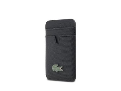 Lacoste PU Iconic Petit Pique MagSafe Peněženka Navy