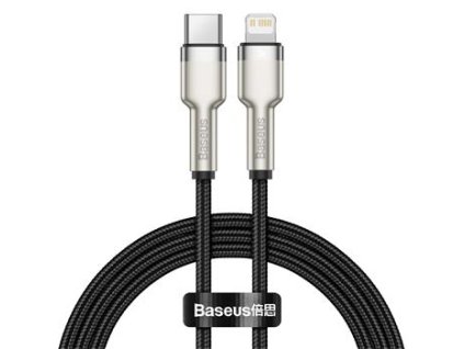Baseus Cafule Metal Series Datový Kabel USB-C - Lightning 20W 1m Black