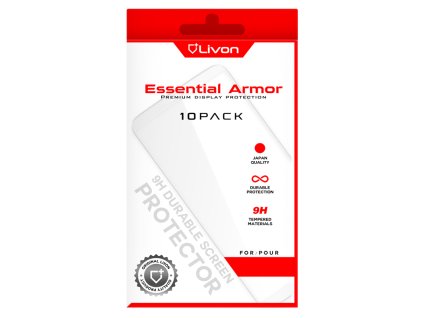 Livon Essential Armor screen protector 10 pack front