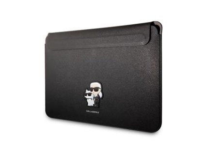 Karl Lagerfeld Saffiano Karl and Choupette Obal na Notebook 13/14" Black