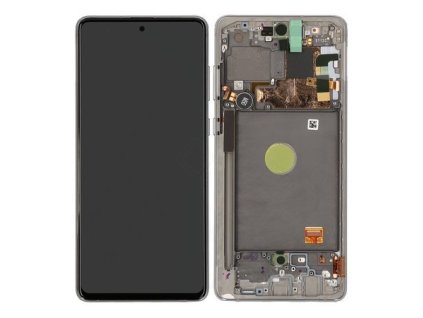 Samsung N770F Galaxy Note 10 Lite LCD Display + Touchscreen + Frame GH82 22055B Silver