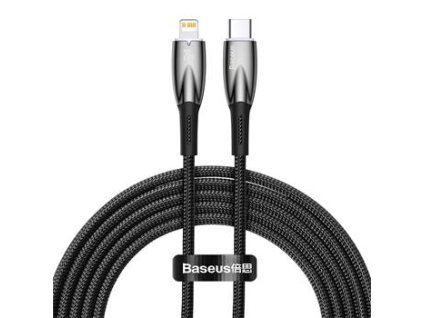 Baseus Glimmer Series Fast Charging Datový Kabel USB-C - Lightning 20W 2m Black