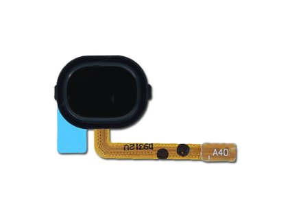 Samsung SM A405F Galaxy A40 Home button Flex Cable + Button GH96 12484A Black