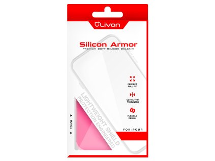 Livon silicon armor hot pink case packing Front P104g7lD