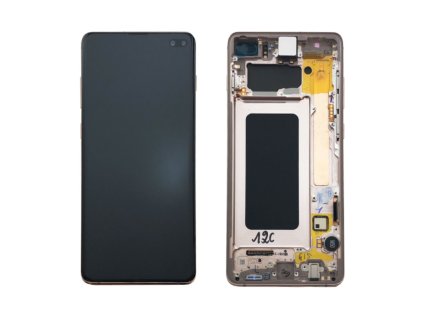 Samsung G975F Galaxy S10 Plus LCD Display + Touchscreen + Frame GH82 18849J Ceramic White
