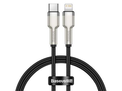 Baseus Cafule Metal Series Datový Kabel USB-C - Lightning 20W 0.25m Black