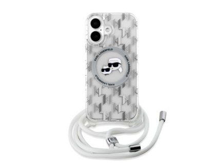 Zadní kryt pro Karl Lagerfeld iPhone 16 Transparent
