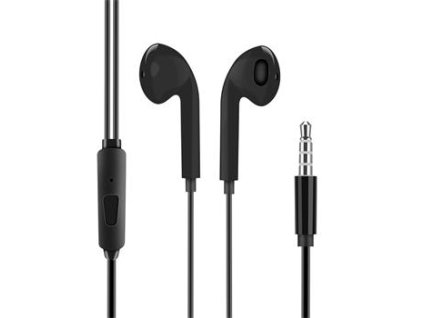 OBAL:ME Drátová Sluchátka 3.5mm Jack Black