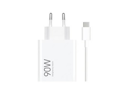 Xiaomi MDY-15-EK USB-A 90W Cestovní Nabíječka + USB-C 6A Datový Kabel White