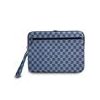 DKNY PU Leather Checkered Pattern and Stripe Obal na Notebook 13/14" Blue