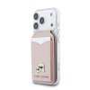 Karl Lagerfeld Mirror MagSafe Cardslot Peněženka se Stojanem Pink