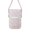 Guess PU 4G Metal Logo Script Taška na Telefon Pink