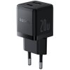 Baseus Palm Fast Nabíječka USB-A + USB-C 20W Black