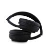 DKNY PU Leather Arch Logo Bezdrátová Sluchátka Black