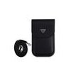 Guess PU Grained Triangle Logo Taška na Telefon Black
